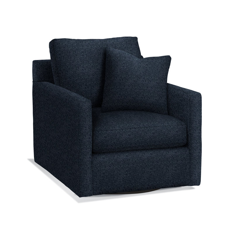 Bel-Air Swivel Armchair, Navy Crypton Performance; 0822-61