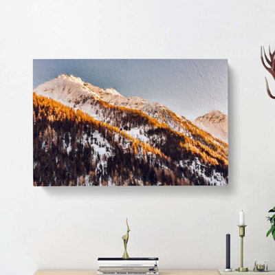 Winter in the Mountains - Wrapped Canvas