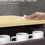 Buffet moderne avec comptoir en bois massif - armoire de rangement pour cuisine 2 tiroirs, portes, tablette réglable