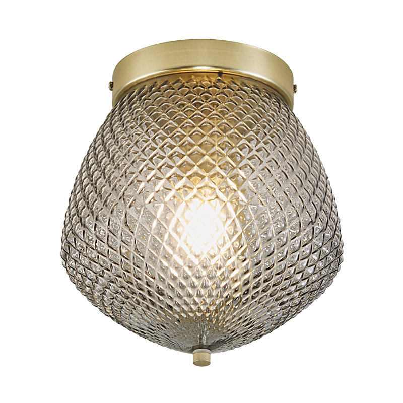 Orbiform Glass Semi Flush Mount