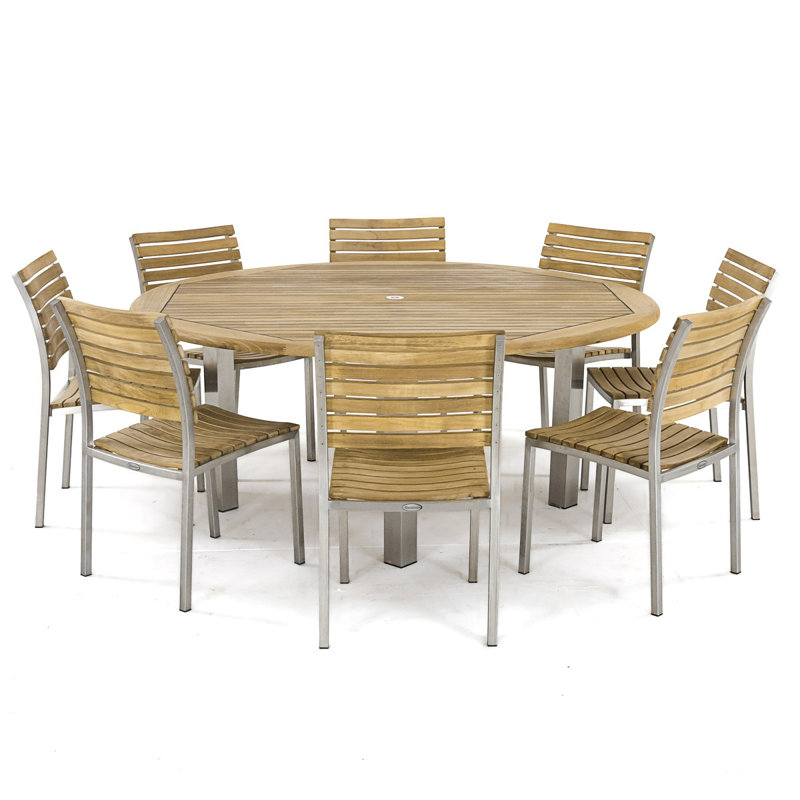 Outdoor Round Teak Dining Table