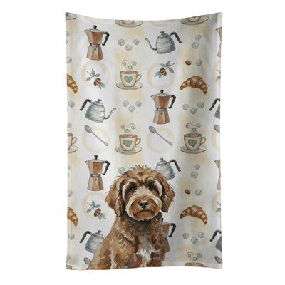 Serviette de cuisine brune brune Water Dog