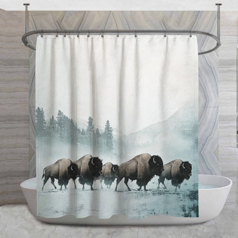 Rideau de douche Buffalo, H 73 po x l 70 po
