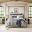 Ensemble de housse de couette standard en coton moka / gris anthracite 2 pièces Indali-73813251
