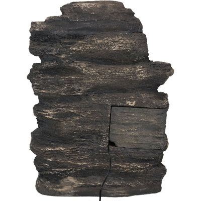 Rocky Falls Weather-Resistant Resin Outdoor Water Fountain with Lights