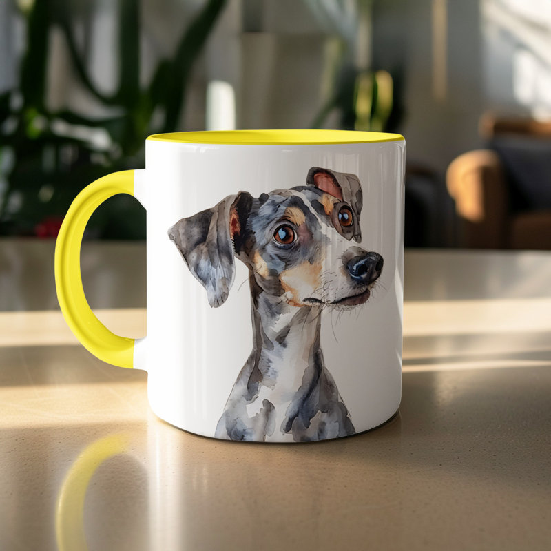 Mug, 4, Yellow