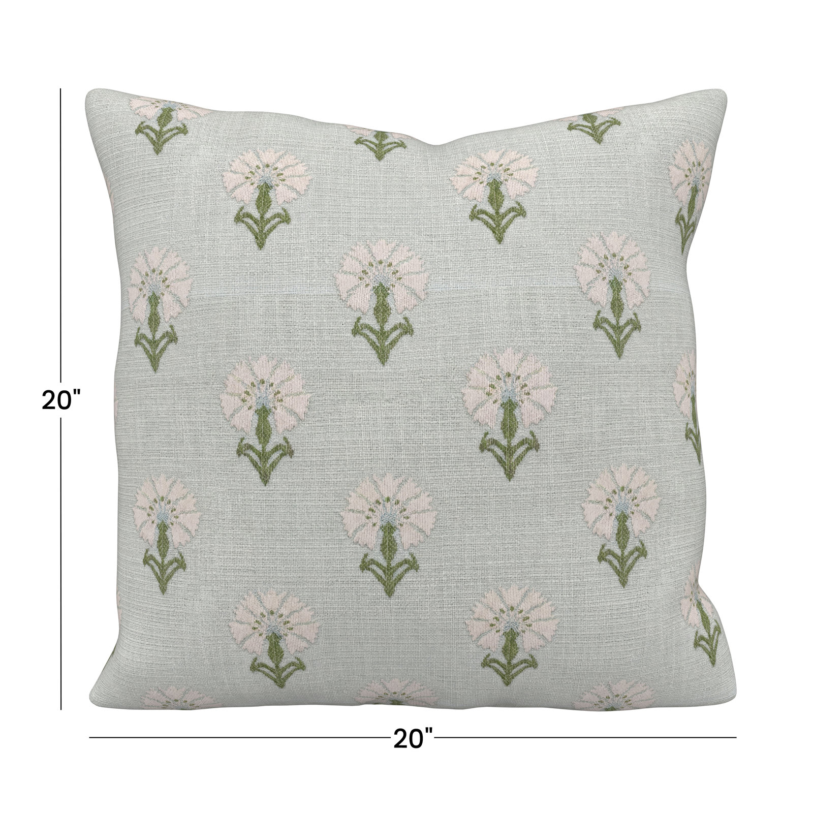Amala 20" x 3" Sunbrella® Throw Pillow, Mira Celeste
