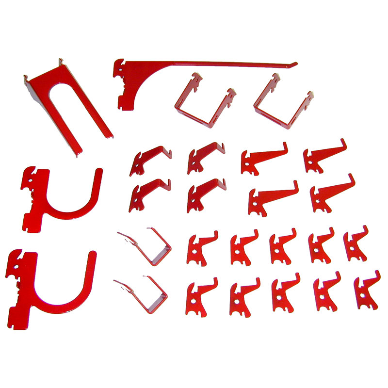 Metal Pegboard, Red