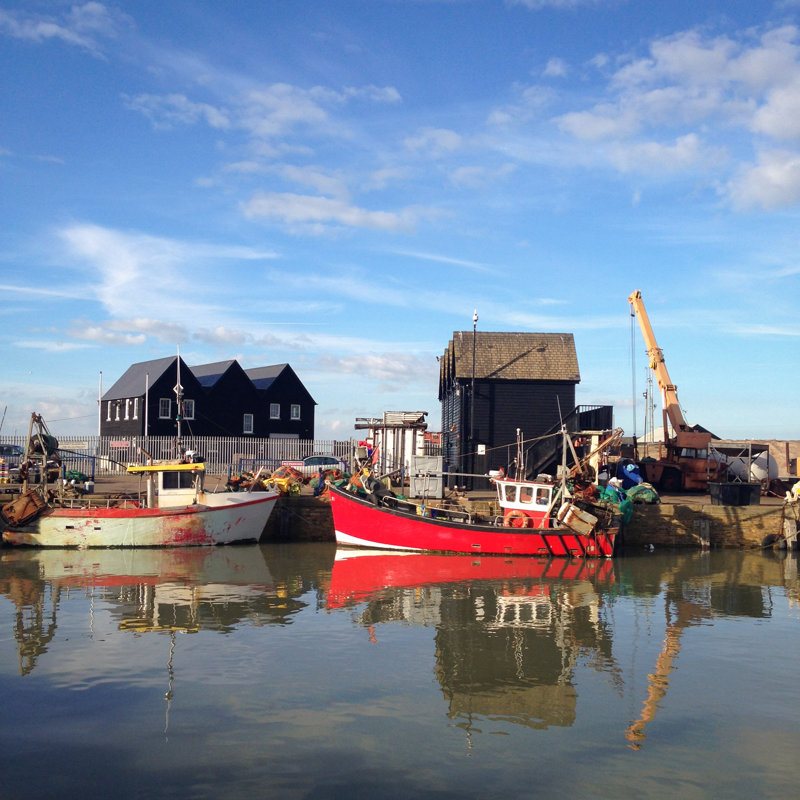Whitstable Harbour by CBCK-Christine - Wrapped Canvas Print, 30cm H x 30cm W x 3.8cm D