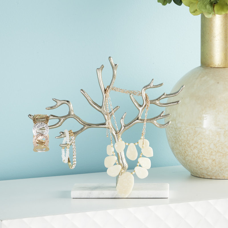 CosmoLiving by Cosmopolitan Jewelry Stand, Metallic Silver