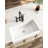 White Farmhouse Sink Deep Apron Sink Undermount Farmhouse Kitchen Sink Single Farm Sink