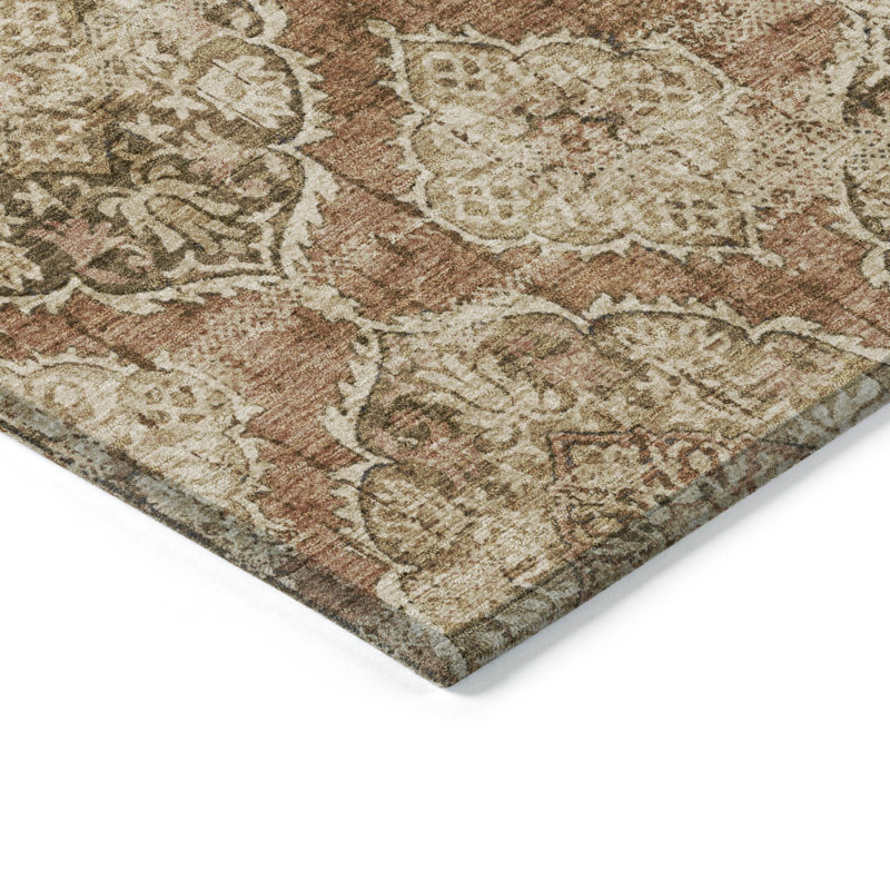 Machine Washable Indoor/Outdoor Husby ACN2196 Panel Rug, Rectangle 5' x 7'6"