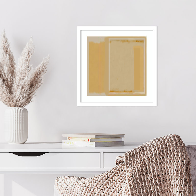 «Pastel Geometric 14» par Dina Dankers, impression sur bois encadrée