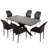 Modern Kitchen Dining Set, Extendable Dining Kitchen Table with Upholstered Dining Chairs-1727818006-1704133883