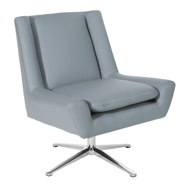 Chaise de travail , Similicuir gris anthracite