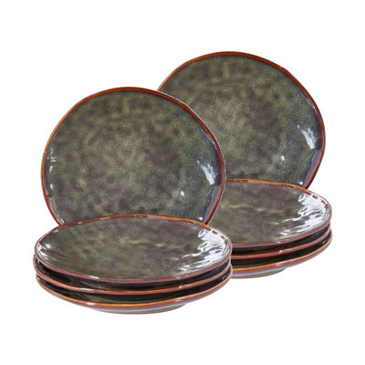 THYME 22cm Handmade Stoneware Salad/Dessert Plate