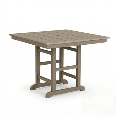 Table de salle à manger pliante en PEHD compacte avec plateau à 2 panneaux, peu encombrante, parfaite pour les rassemblements extérieurs et un rangement facile