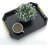 Serving Tray With Polished Metal Handles, Hexagon Coffee Table Tray, Modern Rectangle Decorative Tray, Large Ottoman Tray, Perfect For Storage And Display (Black Rectangle)