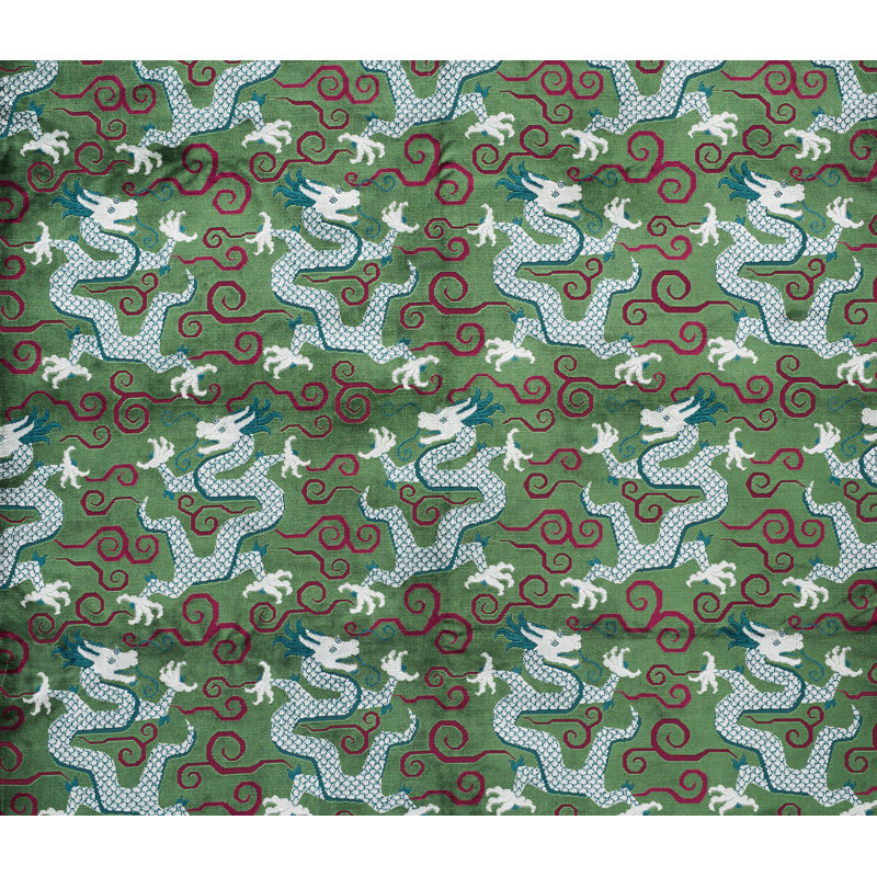 Tissu en velours Bixi, Émeraude