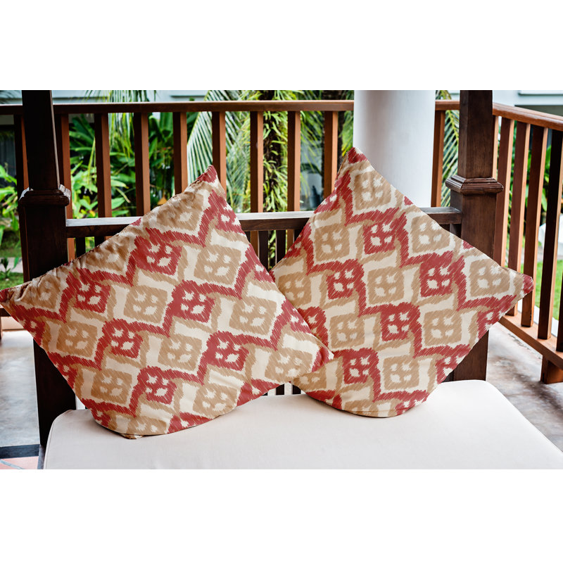 Coussin intérieur / extérieur Hipster, 20 po x 20 po, Rouge