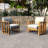 Baryn Acacia Patio Chair With Cushions