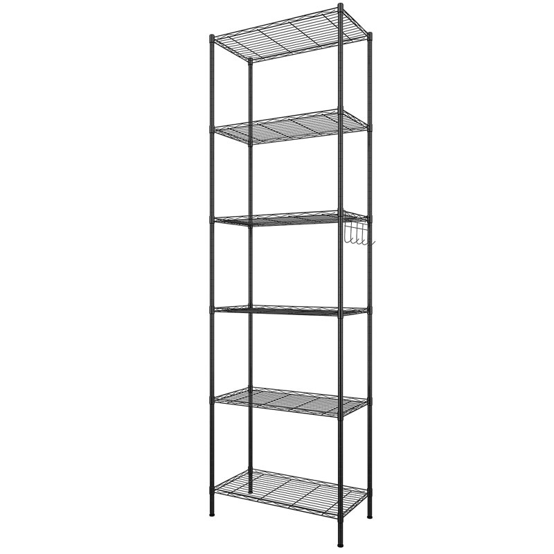Nemcova 54cm W Metal Shelving Unit, Black