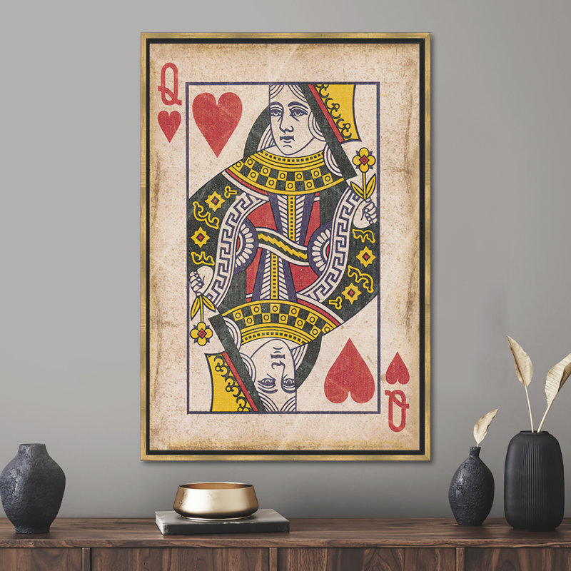 Print on Canvas, 110 cm H x 80 cm W, Gold Floater Framed