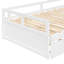 Lit de jour en bois avec lit gigogne, tiroirs de rangement, conception extensible-663209598