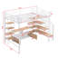 Lit mezzanine en métal avec escalier-730856035