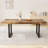 Dining Room Table Set For 4-6 – 63" Extendable Kitchen Table With 2  Benches,Mid-Century Dining Table Set With Bench  For 4-6 Personall(Antique Wood)-1450382615