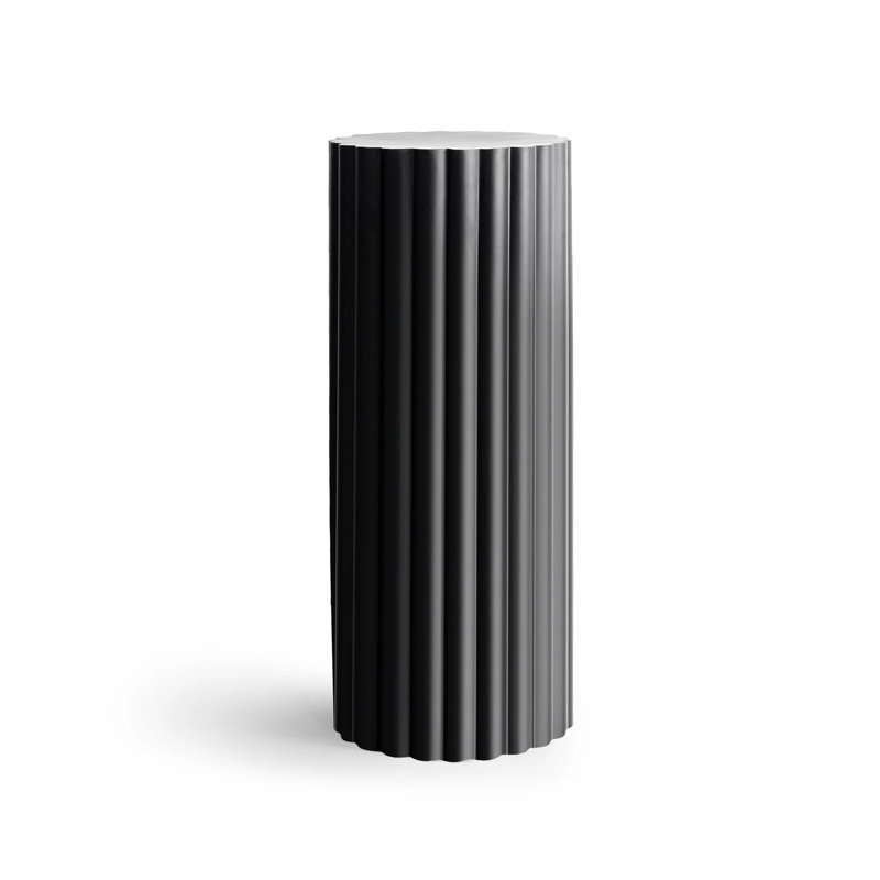 Black Metal Display Column, Black