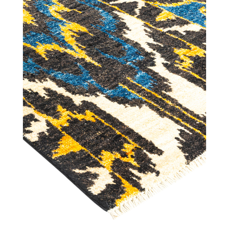 Contemporary One-of-a-Kind 4' 0" X 6' 3" Hand Knotted Area Rug