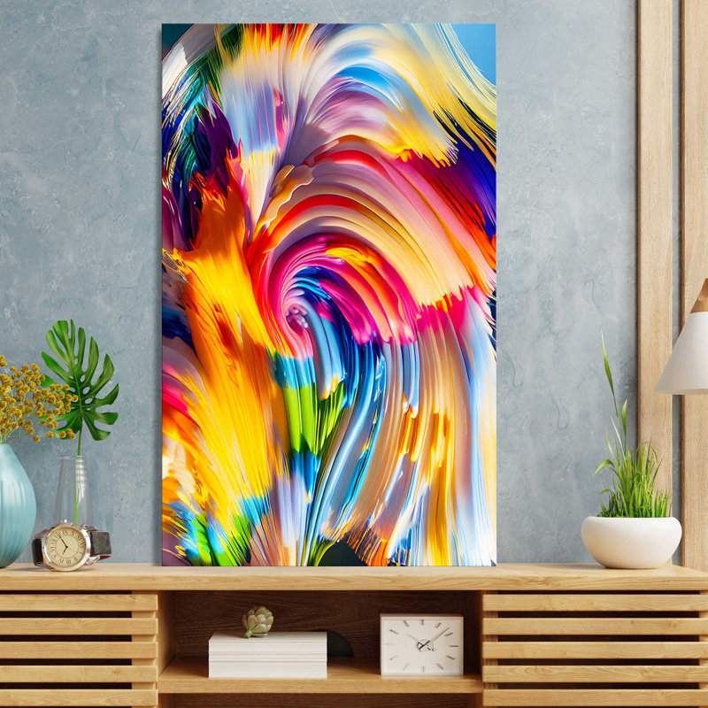 "Construit Dreams - Composition II (Vertical)" par Nikita Mann, reproduction sur toile, H 18 po x l 30 po x P 1 po