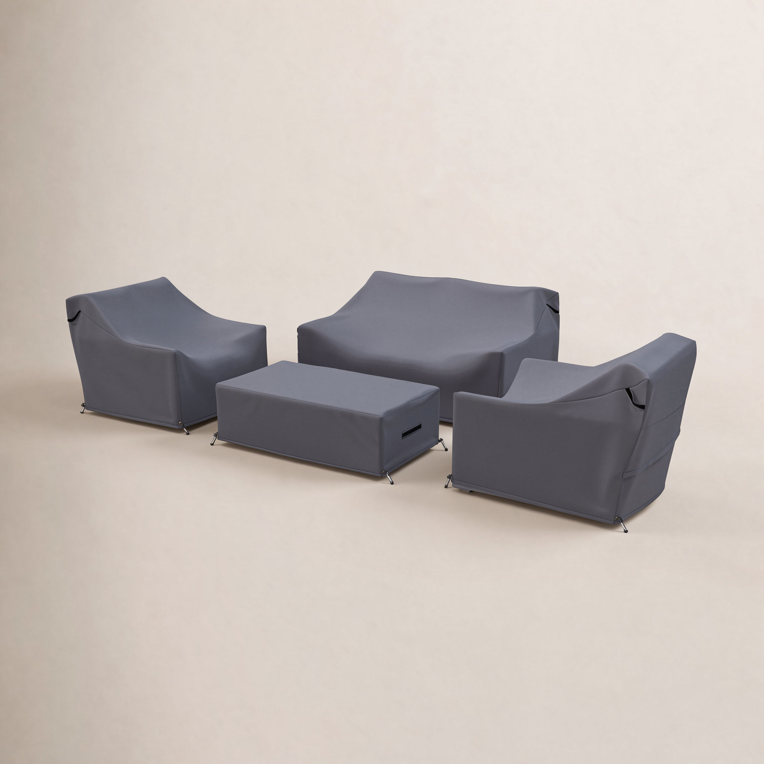 Donnie 4-Piece Outdoor Conversation Set Cover
