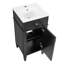 Meuble-lavabo de salle de bain avec lavabo en céramique, ensemble de meuble-lavabo simple autoportant avec porte à fermeture douce, tablette réglable, style français, pieds pleins-130545048-130545049
