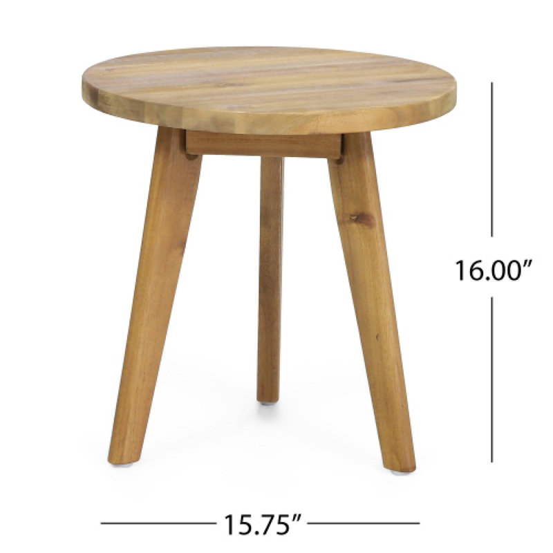 Table d'appoint idéale pour les jeux de frisbee et les serviettes de piscine, Brun