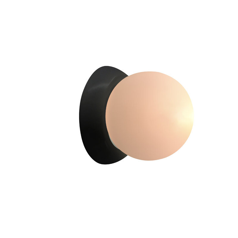 Azem Ceramic Wall Sconce, Carbon Matte Black