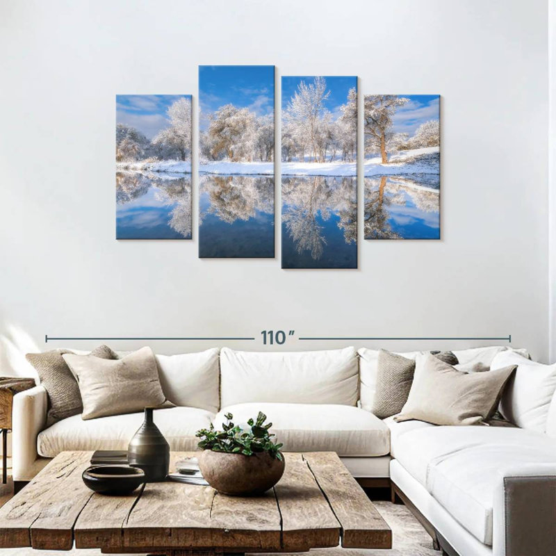 Frosted Trees, 48" H x 75" W