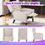 Fauteuil inclinable manuel avec coussin profond, 27,16 po de large, dossier haut, 3 positions d'inclinaison-1907658313