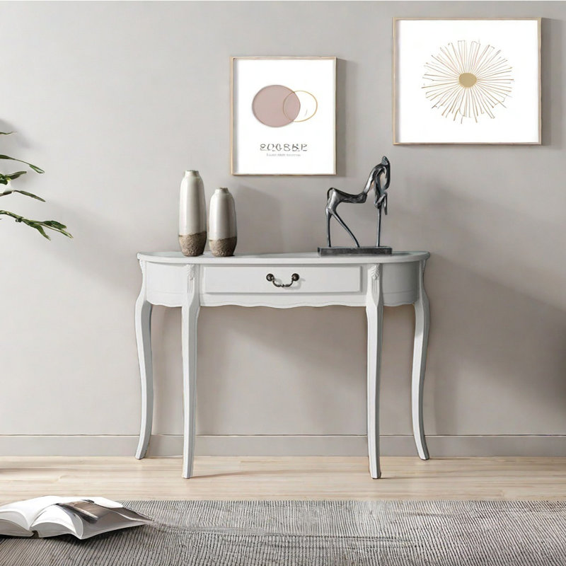 Barnea, Blanc, H 32,68 po x l 47,24 po x P 11,81 po