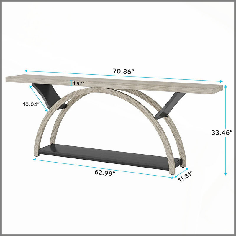 2-Tier Side Table,Entryway Table,Console Table