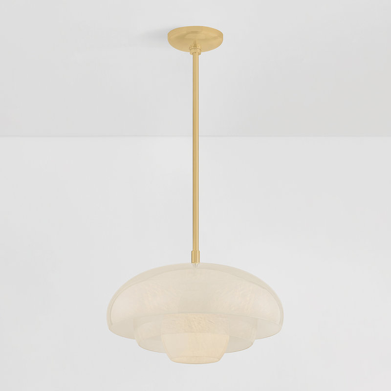 Auburndale Pendant in Aged Brass, Brass
