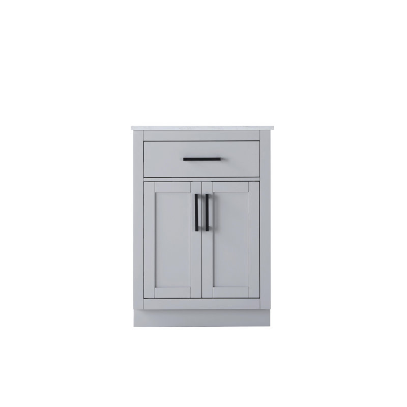 Meuble-lavabo simple 24 po Ahner, Gris
