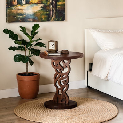 Base à piédestal avec table de chevet Harrell