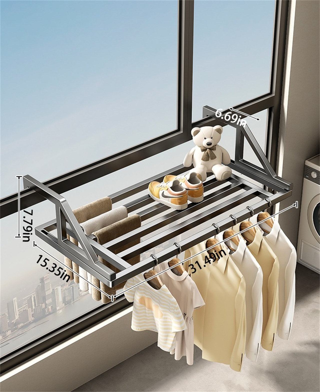 Thrones Designs Multi-Use Balcony Rack | Wayfair