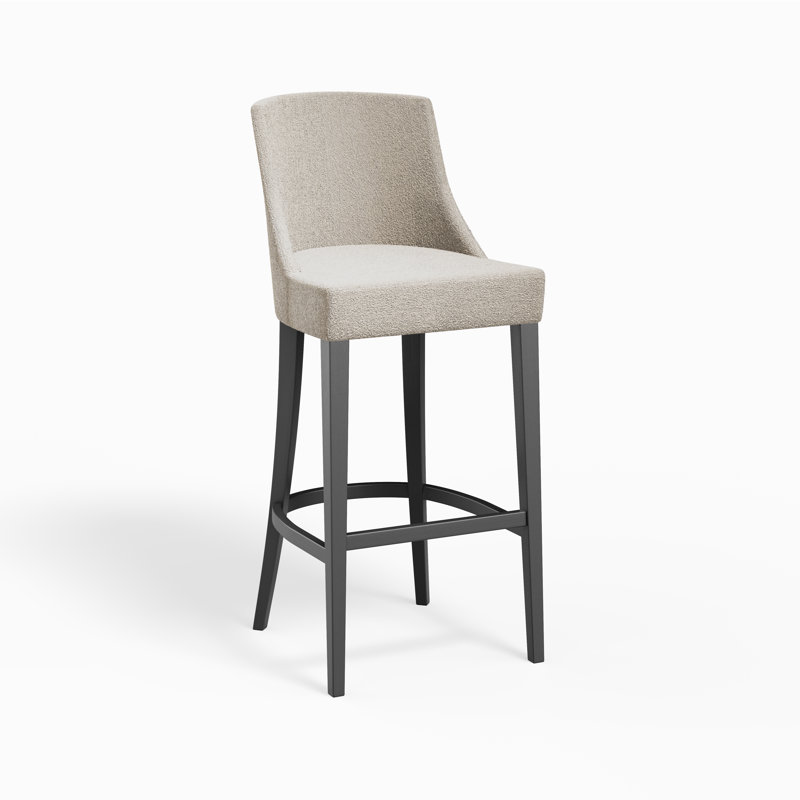 Ilumis Barstool, Light Beige Boucle