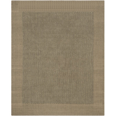 Auckland Chevron Handmade Flatweave Charcoal/Green Area Rug