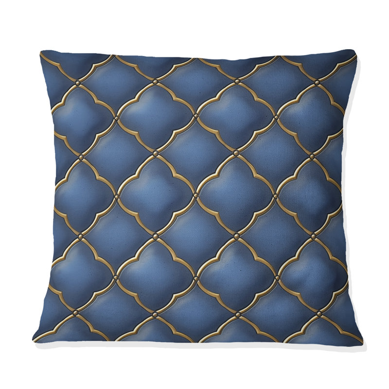 Coussin Ogee Patten, H 16 po x l 16 po