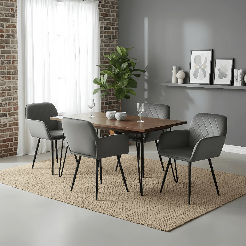 47cm H Velvet Upholstered Dining Chair