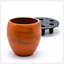 Pot à fleurs rond pour l'intérieur et l'extérieur Delcina - Peinture terre cuite-1166146767